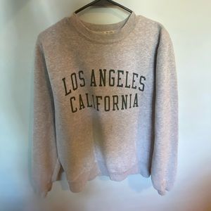 Brandy Melville “Los Angeles” Grey Crew Neck